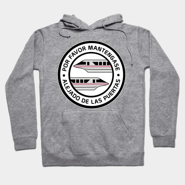 MonorailPorFavorPink Hoodie by WdwRetro